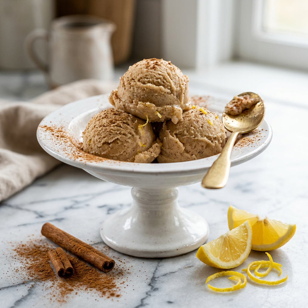 Äppelsorbet med kanel