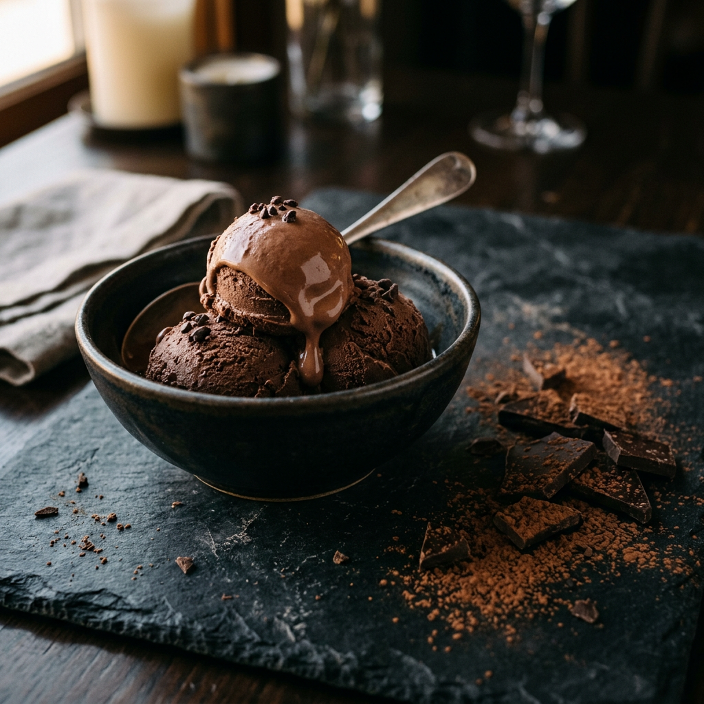Klassisk mjölkchokladglass