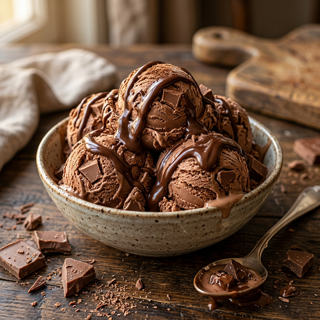 Chokladglass med O'boy och kondenserad mjölk